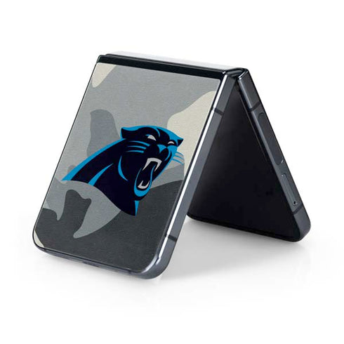 NFL Carolina Panthers Camo Galaxy Z Flip5 5G Skin