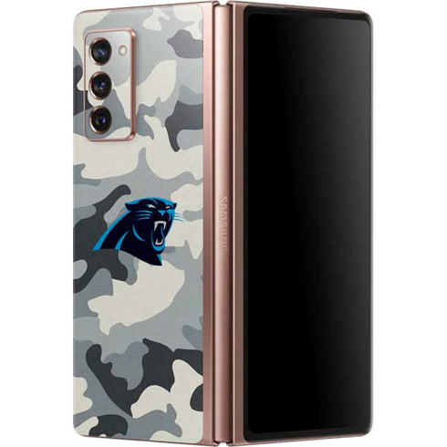 NFL Carolina Panthers Camo Galaxy Z Fold2 5G Skin