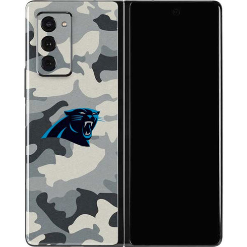 NFL Carolina Panthers Camo Galaxy Z Fold2 5G Skin
