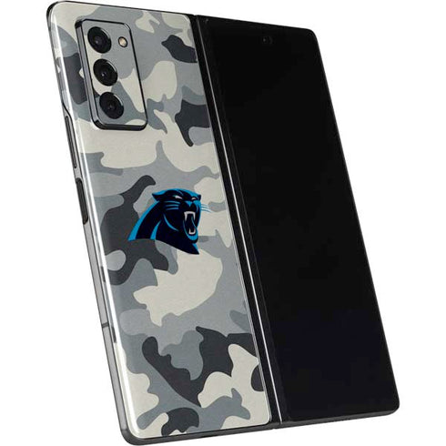 NFL Carolina Panthers Camo Galaxy Z Fold2 5G Skin