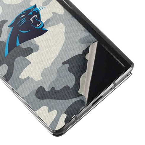 NFL Carolina Panthers Camo Galaxy Z Fold2 5G Skin