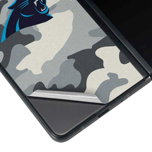 NFL Carolina Panthers Camo Galaxy Z Fold3 5G Skin