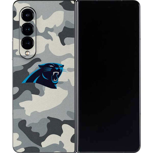 NFL Carolina Panthers Camo Galaxy Z Fold4 5G Skin