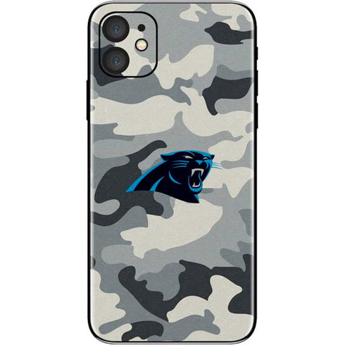 NFL Carolina Panthers Camo iPhone 11 Skin