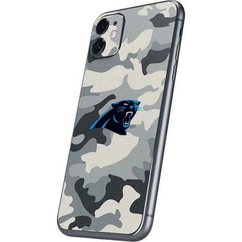 NFL Carolina Panthers Camo iPhone 11 Skin