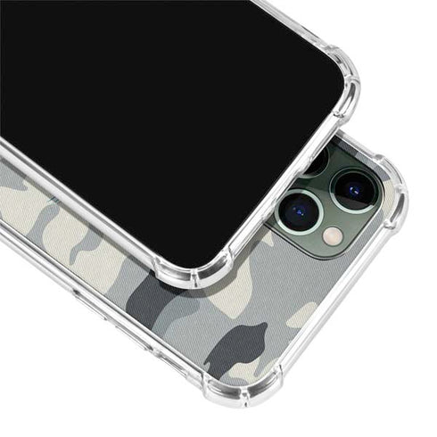 NFL Carolina Panthers Camo iPhone 12 Pro Clear Case