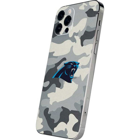NFL Carolina Panthers Camo iPhone 12 Pro Skin