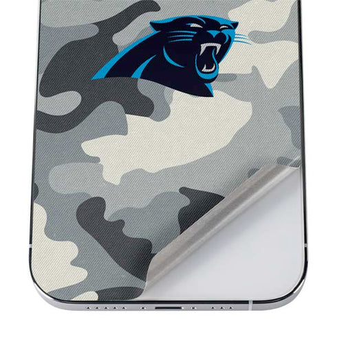 NFL Carolina Panthers Camo iPhone 12 Pro Skin
