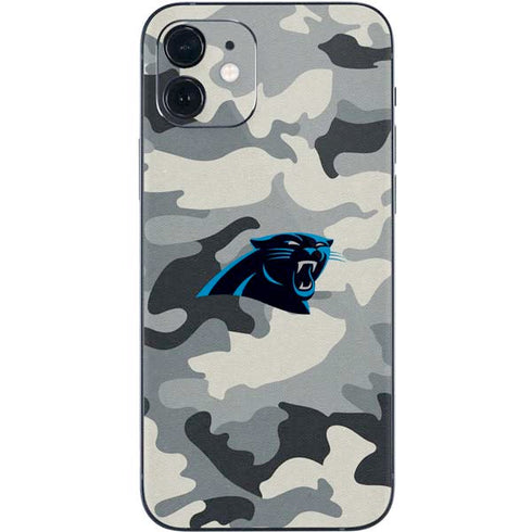 NFL Carolina Panthers Camo iPhone 12 Skin