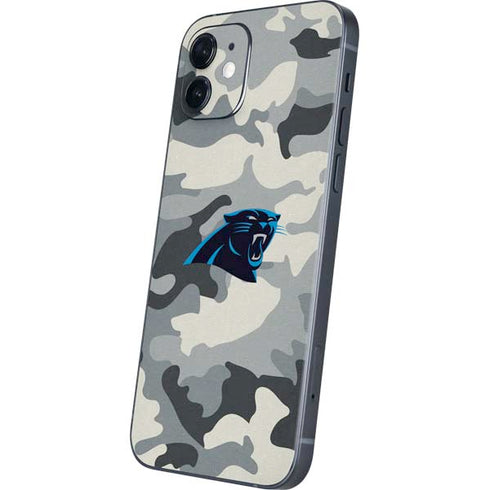 NFL Carolina Panthers Camo iPhone 12 Skin