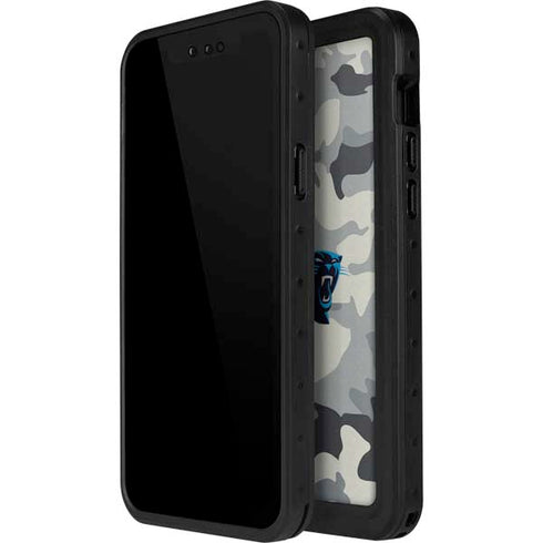 NFL Carolina Panthers Camo iPhone 12 Waterproof Case
