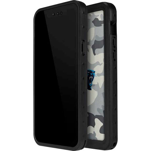 NFL Carolina Panthers Camo iPhone 13 Mini Waterproof Case