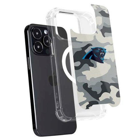 NFL Carolina Panthers Camo iPhone 13 Pro MagSafe Case