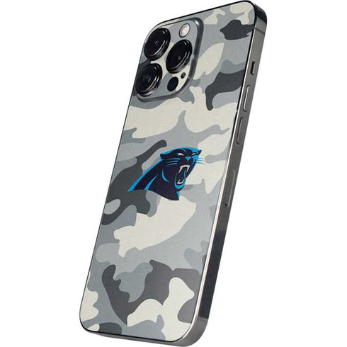 NFL Carolina Panthers Camo iPhone 13 Pro Skin