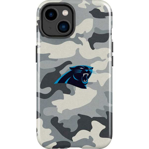 NFL Carolina Panthers Camo iPhone 15 Plus Impact Case