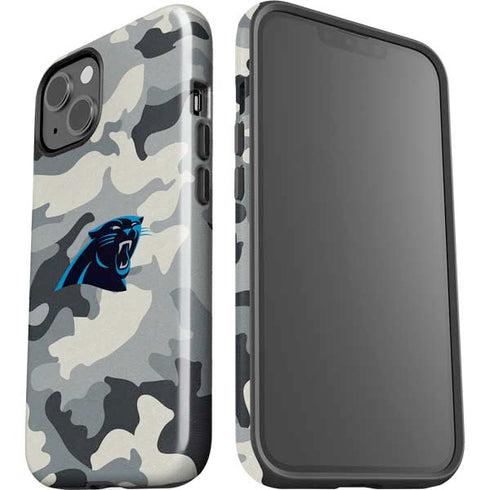 NFL Carolina Panthers Camo iPhone 15 Plus Impact Case