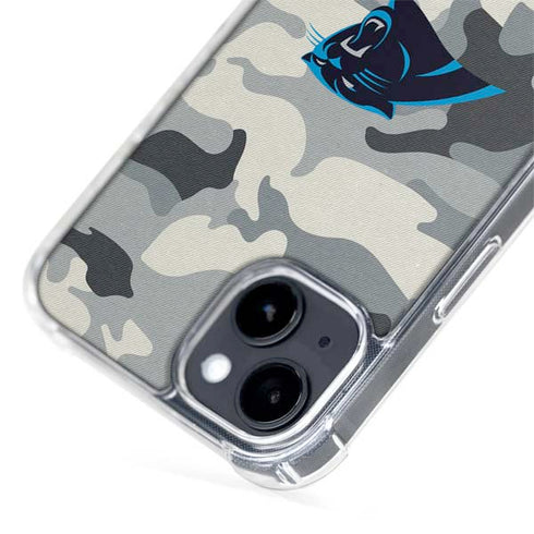 NFL Carolina Panthers Camo iPhone 15 Plus MagSafe Case
