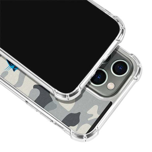 NFL Carolina Panthers Camo iPhone 15 Pro Clear Case