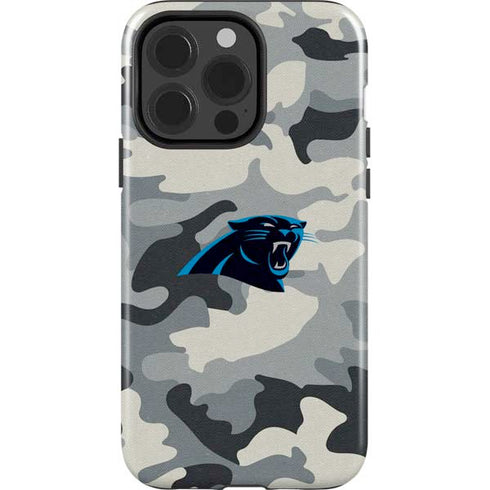 NFL Carolina Panthers Camo iPhone 15 Pro Impact Case