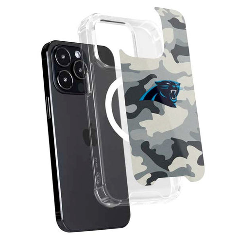 NFL Carolina Panthers Camo iPhone 15 Pro MagSafe Case