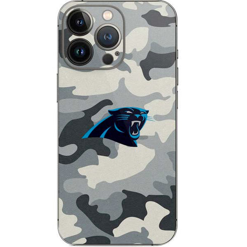 NFL Carolina Panthers Camo iPhone 15 Pro Skin