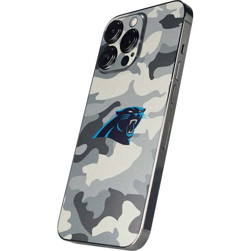 NFL Carolina Panthers Camo iPhone 15 Pro Skin