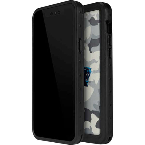 NFL Carolina Panthers Camo iPhone 14 Pro Waterproof Case
