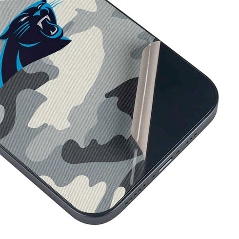 NFL Carolina Panthers Camo iPhone 14 Skin