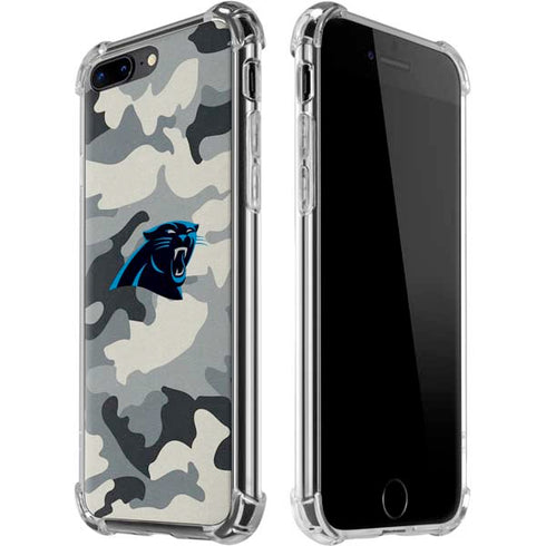 NFL Carolina Panthers Camo iPhone 7/8 Plus Clear Case