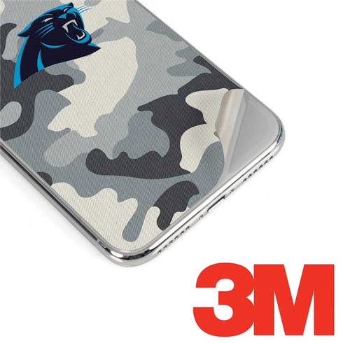 NFL Carolina Panthers Camo iPhone XS Skin
