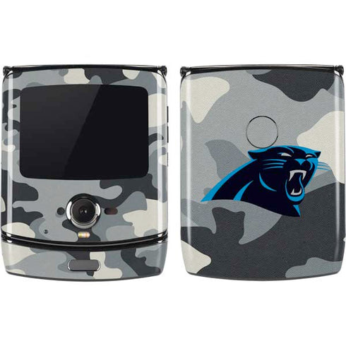 NFL Carolina Panthers Camo Motorola RAZR Skin