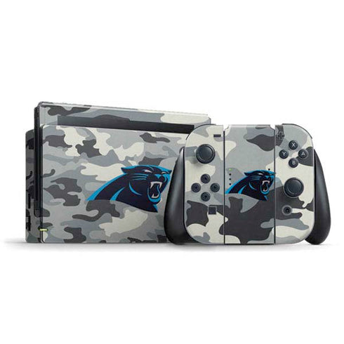 NFL Carolina Panthers Camo Nintendo Switch Bundle Skin