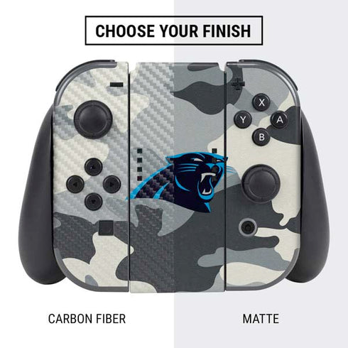NFL Carolina Panthers Camo Nintendo Switch Bundle Skin