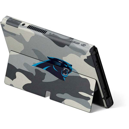 NFL Carolina Panthers Camo Nintendo Switch OLED (2021) Skin
