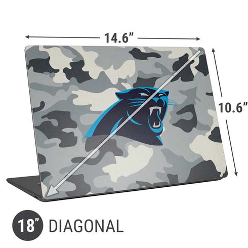 NFL Carolina Panthers Camo Universal Laptop 18in (14.6 x 10.6in) Skin