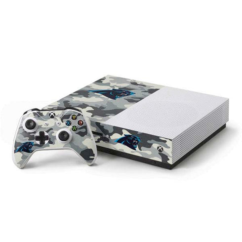NFL Carolina Panthers Camo Xbox One S Console and Controller Bundle Skin