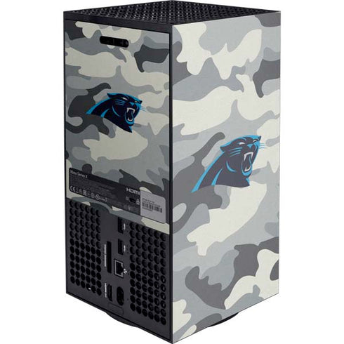 NFL Carolina Panthers Camo Xbox Series X Console Skin