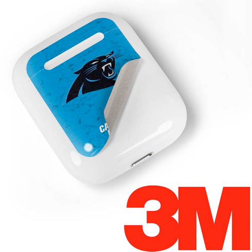 NFL Carolina Panthers Distressed Alternate Apple AirPods Skin