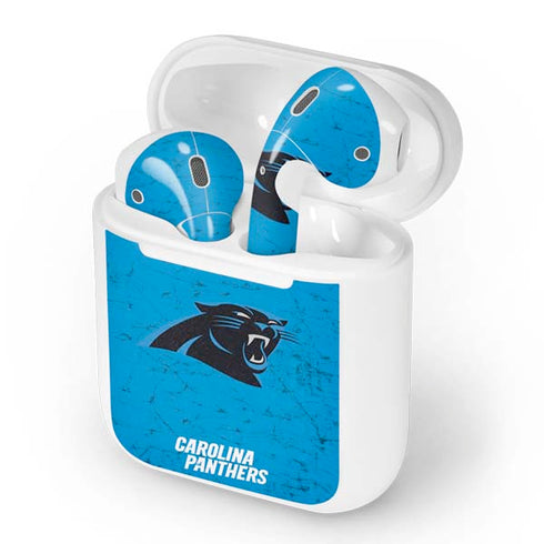 NFL Carolina Panthers Distressed Alternate Apple AirPods Skin