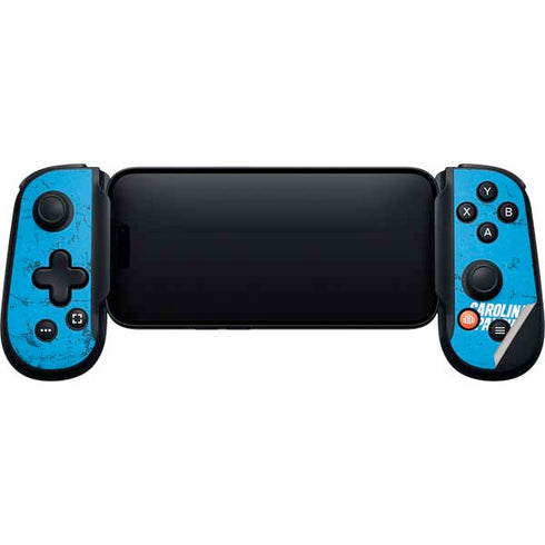 NFL Carolina Panthers Distressed Alternate Backbone One for iPhone Game Controller Skin