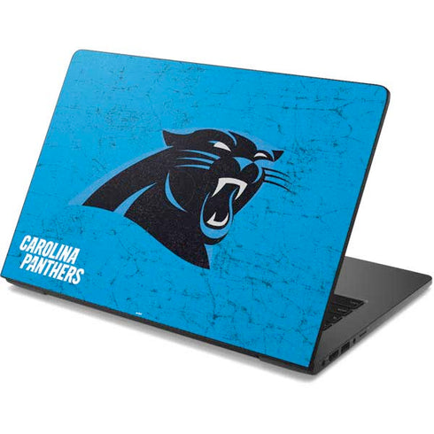 NFL Carolina Panthers Distressed Alternate Dell Chromebook Skin