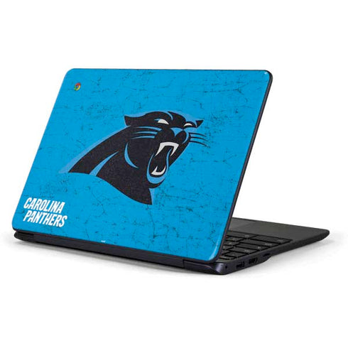 NFL Carolina Panthers Distressed Alternate Samsung Chromebook Skin