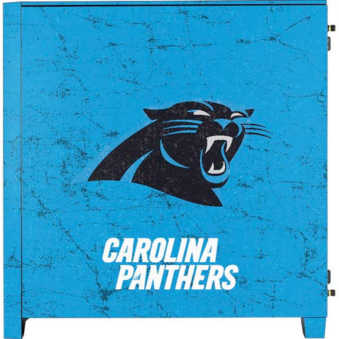 NFL Carolina Panthers Distressed Alternate Corsair 4000D Tempered Glass Mid-Tower ATX Case Skin