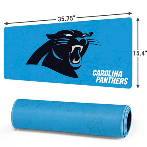 NFL Carolina Panthers Distressed Alternate Gaming Mouse Pad