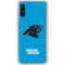 NFL Carolina Panthers Distressed Alternate Galaxy A10e Clear Case