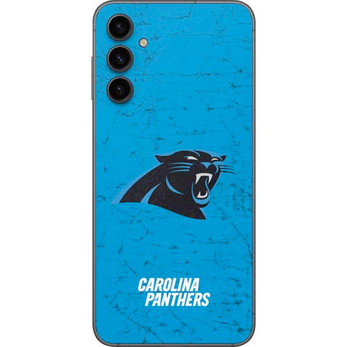 NFL Carolina Panthers Distressed Alternate Galaxy A14 5G Skin