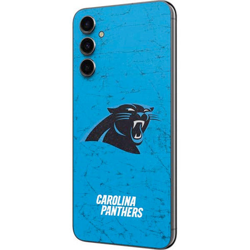NFL Carolina Panthers Distressed Alternate Galaxy A14 5G Skin