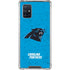 NFL Carolina Panthers Distressed Alternate Galaxy A71 5G Clear Case