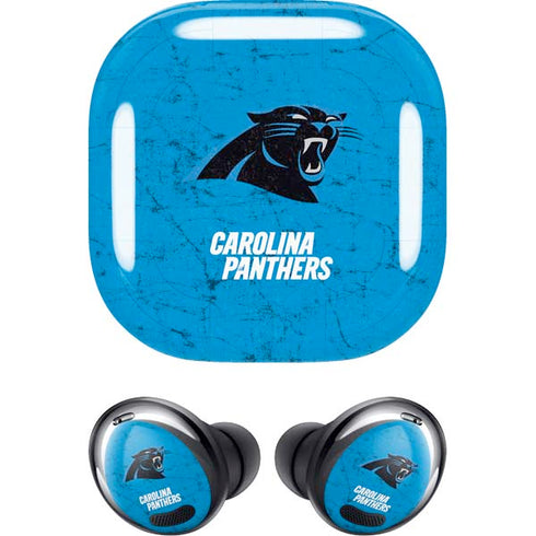 NFL Carolina Panthers Distressed Alternate Galaxy Buds Pro Skin