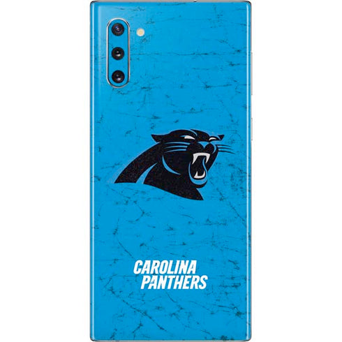 NFL Carolina Panthers Distressed Alternate Galaxy Note 10 Skin